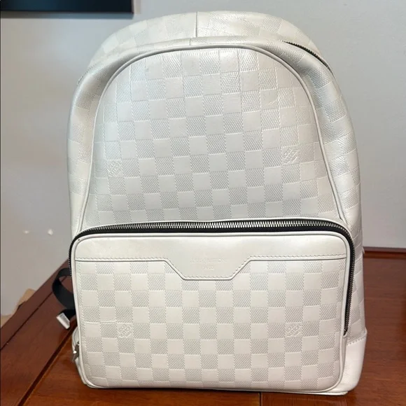 Louis Vuitton Bags Lv Infinii Damier White Leather Checkered